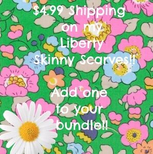 $4.99 Shipping On My Liberty Art Fabric Tana Lawn Skinny Scarves